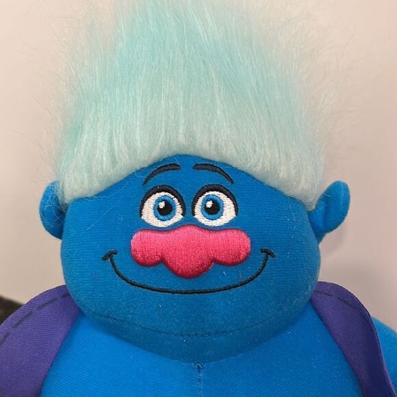 The Toy Factory Dreamworks Trolls 2016 Plush Blue Hair Doll Stuffed Toy … - Picture 2 of 5